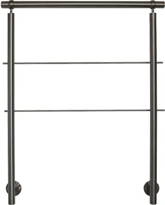 Produktbild von TIBU Geländer Edelstahl V2A Seitenmontage, Länge 595 cm mit 7 Pfosten, 2 Querstreben und Seitenabstand 10 mm