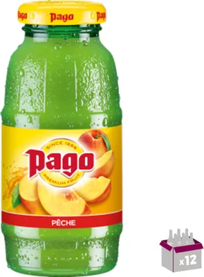 Image de Nectar de pêche Pago 12x20cl