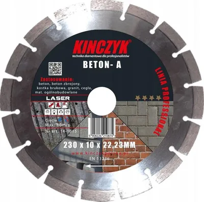 Produktbild von Kinczyk Beton-A Professional Diamanttrennscheibe 300mm Beton