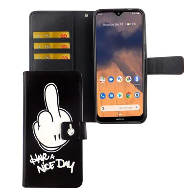 Zdjęcie produktu dla Nokia 2.3 etui na telefon komórkowy pokrowiec ochronny etui z klapką z miejscem na kartę Miłego dnia