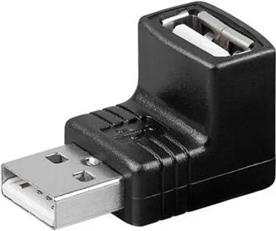 Zdjęcie produktu dla Reduktor USB PremiumCord A-A, męski/żeński 90°