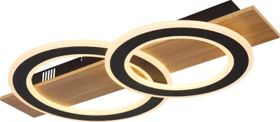 Produktbild von Globo Lighting Deckenleuchte Kunststoff holzoptik dunkel, LED