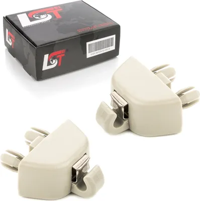 Produktbild von 2x Sonnenblenden Halter Clip grau 6R0857561 VW POLO UP PASSAT RAPID CITIGO MII