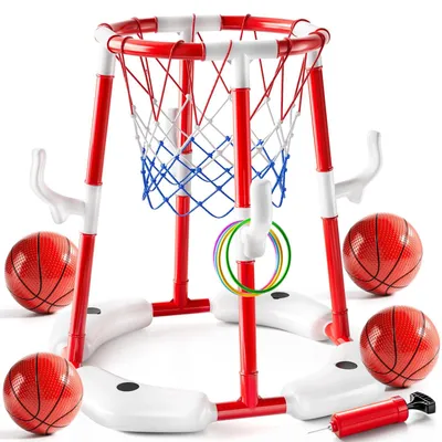 Immagine prodotto di Set per il basket per bambini, composto da un canestro e 4 palloni