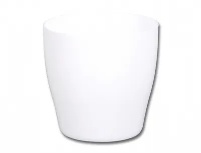 Image de Cache-pot en plastique LIVING blanc d21x21cm