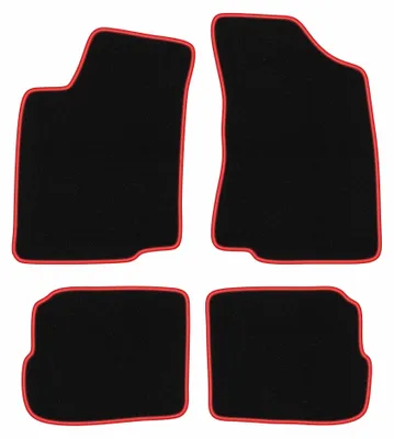 Imagen del producto de Alfombrillas de moqueta para Volkswagen Passat B4 1993-1997 (familiar/sedán) – juego de 4 piezas, /rojo, a medida – Wielganizator CARLUX