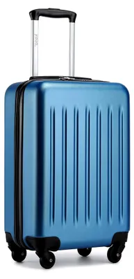 Produktbild von Hartschale Koffer Trolley Rollkoffer Handgepäck Koffer Zwillingsrollen ABS Handgepäck Bordgepäck 4 Rollen, 55cm 20 Zoll(Dunkelblau)