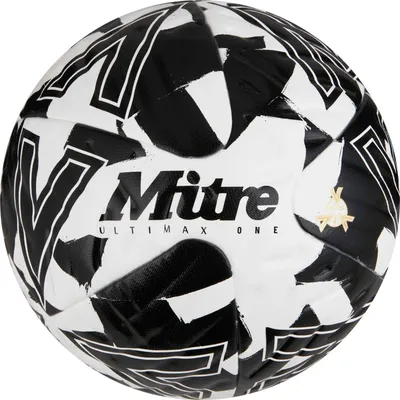 Immagine prodotto di Pallone da calcio Mitre Ultimax One - bianco/nero - misura 4 - pallone da gara resistente