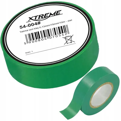 Produktbild von Xtreme Isolierband Grün 15mm 10m PVC