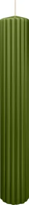 Produktbild von Rillen Kerzen Olive 300 x Ø 45 mm, 4 Stück