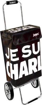 Obrázek produktu pro Nákupní vozík James - JE-SUIS-CHARLIE - robustní nákupní vozík s individuálním designem - jednobarevný: černý v provedení: Chrome19