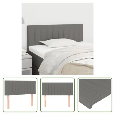 Produktbild von The Living Store Kopfteil Dunkelgrau 90x5x78/88 cm Stoff