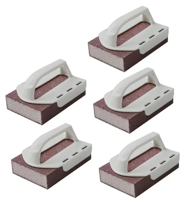 Schuurspons 5er Set, 10x7x6 cm, gesorteerde kleuren, Reinigingsdoekjes
