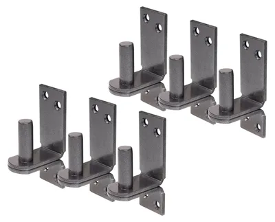 Produktbild von Alberts 822668 DURAVIS® Kloben auf Platte, DII-Haken, schwarzdiamant duplexbeschichtet, Dornmaß Ø16 mm, Platte 113 x 40 mm, 6er Set