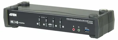 Produktbild von ATEN CS1924M KVMP-Switch 4-fach, DisplayPort mit MST, USB 3.0, 4K