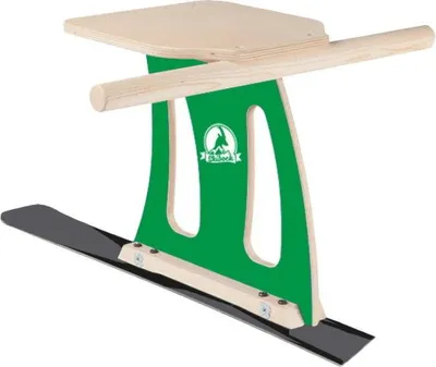 Produktbild von SkiBock XL Skirodel Bausatz Schlitten Ski Schnee Rodel Winter Bastelset grün