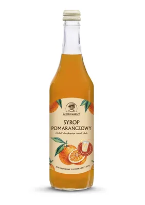 Zdjęcie produktu dla SYROP POMARAŃCZOWY 500 ml - REMBOWSCY