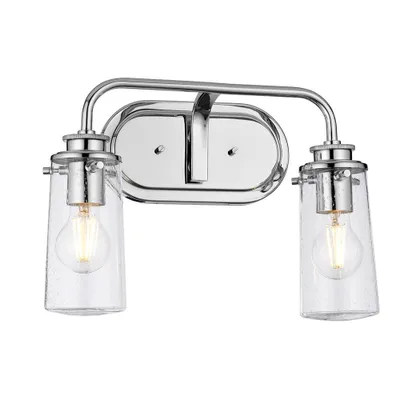 Immagine prodotto di Lampada da parete, vetro, cromo, ambiente umido, L 37,4 cm