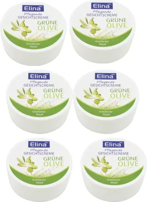 Produktbild von 6x 75 ml Elina Olive Gesichtscreme  in Dose Hautcreme