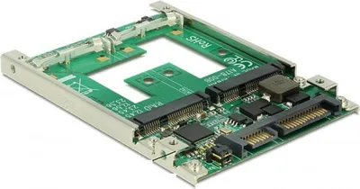 Produktbild von Delock 2.5? Konverter SATA 22 Pin > mSATA mit RAID (62545)