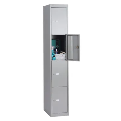 Produktbild von Bisley Garderobenschrank Office - Farbe: Lichtgrau