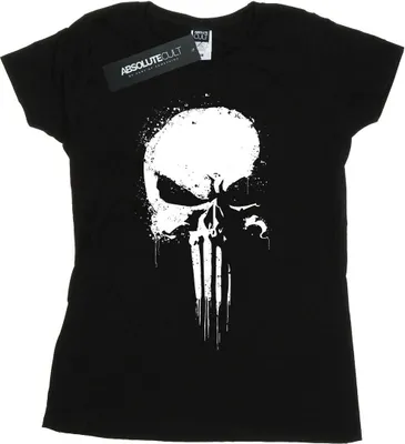 Immagine prodotto di Marvel - Maglietta "The Punisher Spray Skull" da donna BI30567 (L) (Nero)