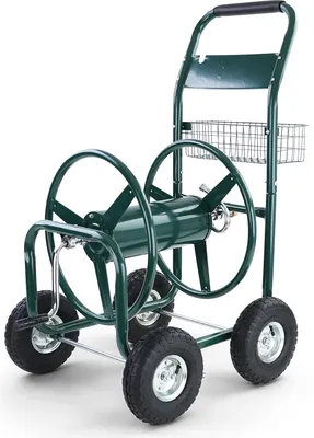 Produktbild von Schlauchwagen Schlauch Handwagen mit Handkurbel Grün bis 106m Gartenschlauch