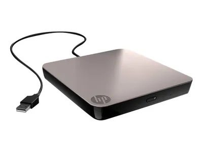 Obrázek produktu pro HPE Mobile USB DVD-RW Optical Drive, Podavač, SATA, DVD-ROM, DVD-R, DVD-R DL, DVD+R DL, DVD-RW, DVD+R, DVD+RW, DVD-RAM, CD-ROM, CD-RW, CD-R, CD-DA, 130 mm, 132 mm, 9,5 mm