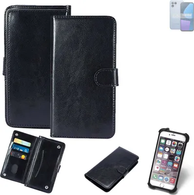 Produktbild von K-S-Trade 360° Hülle kompatibel mit Fairphone  Fairphone 5 schwarz Kunstleder Case BookCase WalletCase Kunstlederederhülle Handyhülle,