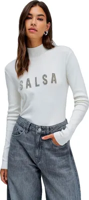 Produktbild von Salsa Jeans 21010455 Slim Fit Rollkragenpullover Weiß S Damen Weiß S