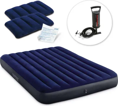 Produktbild von Intex DuraBeam Classic Downy Queen, Doppelmatratze, Rechteck, Innen & Außen