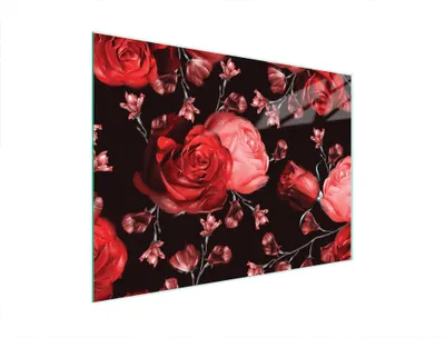 Obrázek produktu pro Skleněná krájecí deska 40x30 růží