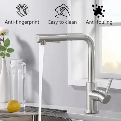 Produktbild von Hochdruck Wasserhahn Küchenarmatur mit Brause Einhebel Spültischarmatur Küchen