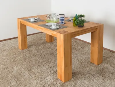 Produktbild von Esstisch Wooden Nature 115 Buche massiv geölt - 160 x 90 cm (B x T)