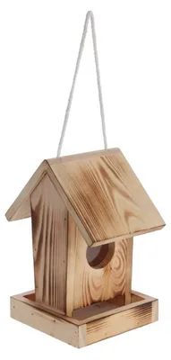 Produktbild von Kerbl Hobbyfarming Vogelfutterhaus Gindelalm, Holz, 18x14x22,5 cm, 0,7 l
