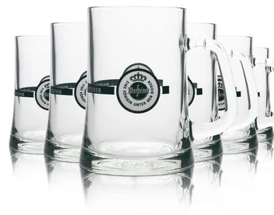 Produktbild von 6x Warsteiner Bier Glas Krug 0,5l Freundschaftskrüge