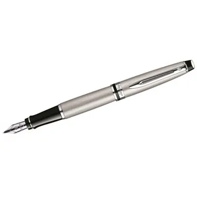 Produktbild von Waterman Expert Füller | Edelstahl mit Chromzierteile | Füllfederhalter Mittlere Spitze | Geschenkbox