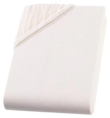 Produktbild von Jersey Kinder Spannbettlaken 60x120 - 70x140 cm Spannbettuch 100% Baumwolle Bettlaken, Natur Beige
