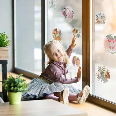 Produktbild von Fenstersticker - Enchanted Forest Bubbles   - Größe 30 x 30 cm, 2 Bogen