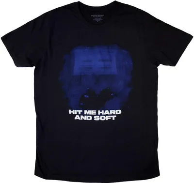 Obrázek produktu pro Billie Eilish - Tričko "Hit Me Hard And Soft Blue Lines" pro muže/dámy Uni RO12073 (M) (Black)