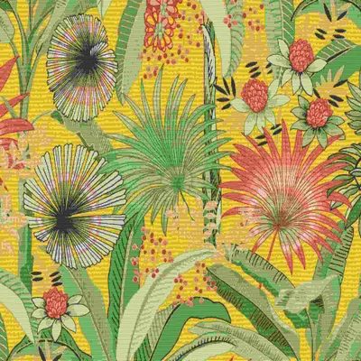 Obrázek produktu pro Vliesová tapeta 10390-20 Martinique Floral žlutá
