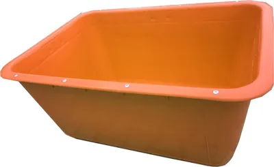 Produktbild von 200 Liter 2te-Wahl (Fehlfarben) Mörtelkübel mit Verstärkung in orange