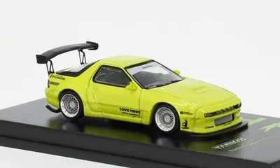 Produktbild von Tarmac Works T64R-066-YL - 1/64 - Mazda RX-7 (FC3S) Pandem, gelb - Neu