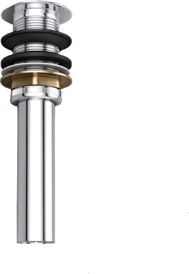 Produktbild von Mai & Mai Ablaufgarnitur Silber Waschbecken-Stöpsel PU015 ohne Überlauf