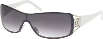 Produktbild von Gil Damen Sonnenbrille Monoscheiben Brille Sonnenbrillen Retro Elegant 80er Oval 552 Weiß