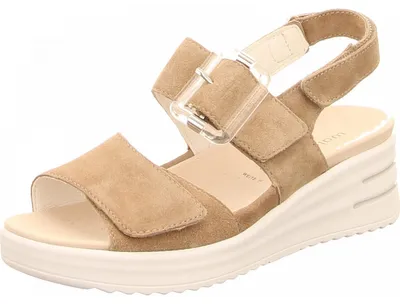 Produktbild von Waldläufer Sandaletten,Stadtbd.b.25mm o.Fußb in beige, Gr. 4.5