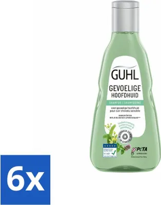 Productafbeelding van Guhl - Shampoo - Voor een gevoelige hoofdhuid - 250 ml - Voordeelverpakking - 6 stuks