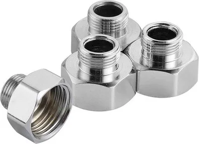 Immagine prodotto di Kit di adattatori a 4 pezzi, da 1/2" a filettatura da 3/8", per rubinetti