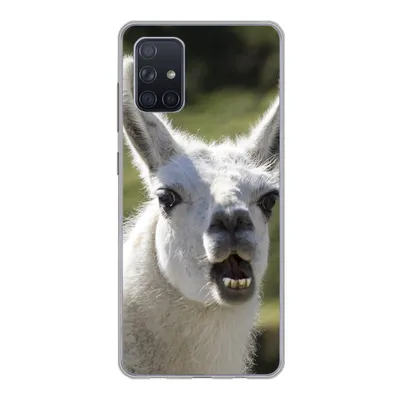 Produktbild von MuchoWow® Handyhülle Schutzhülle Hülle für Samsung Galaxy A51 Lama - Lustig - Kinder - Jungen - Mädchen - Kinder Silikon Softcase Handy Hülle - Schutzabdeckung