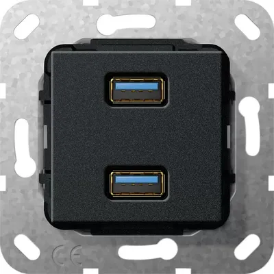 Produktbild von GIRA 4847323, 2x USB, USB 3.2 Gen 1 (3.1 Gen 1)